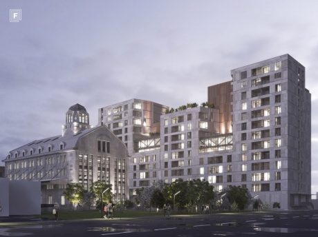 FOTO O fostă fabrică celebră revine spectaculos: Clădirea din România se transformă într-un ansamblu modern de locuințe și spații comerciale