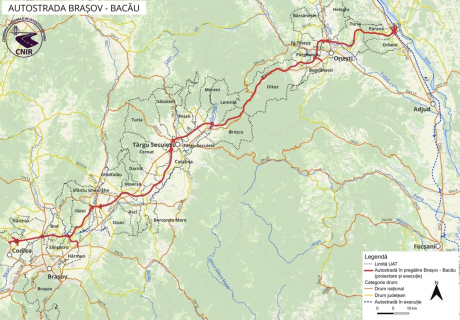 Primii pași pentru Autostrada A13 Brașov–Bacău: Au început forajele geotehnice în zona montană