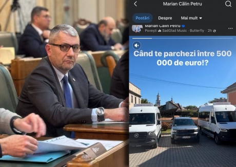 Senatorul PNL Călin Marian, „derapaj” grav în parcarea CJ Hunedoara