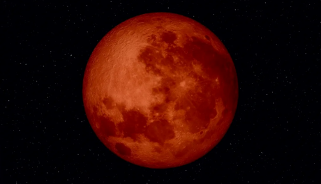 Un fenomen rar - În exact 7 zile, luna va căpăta o nuanță intensă de roșu-purpuriu: fenomen cunoscut sub numele de Lună Sângerie